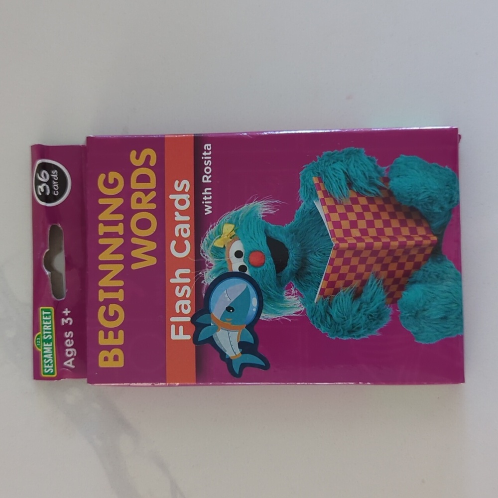 NWT Sesame Street Beginning Words Flash Cards
